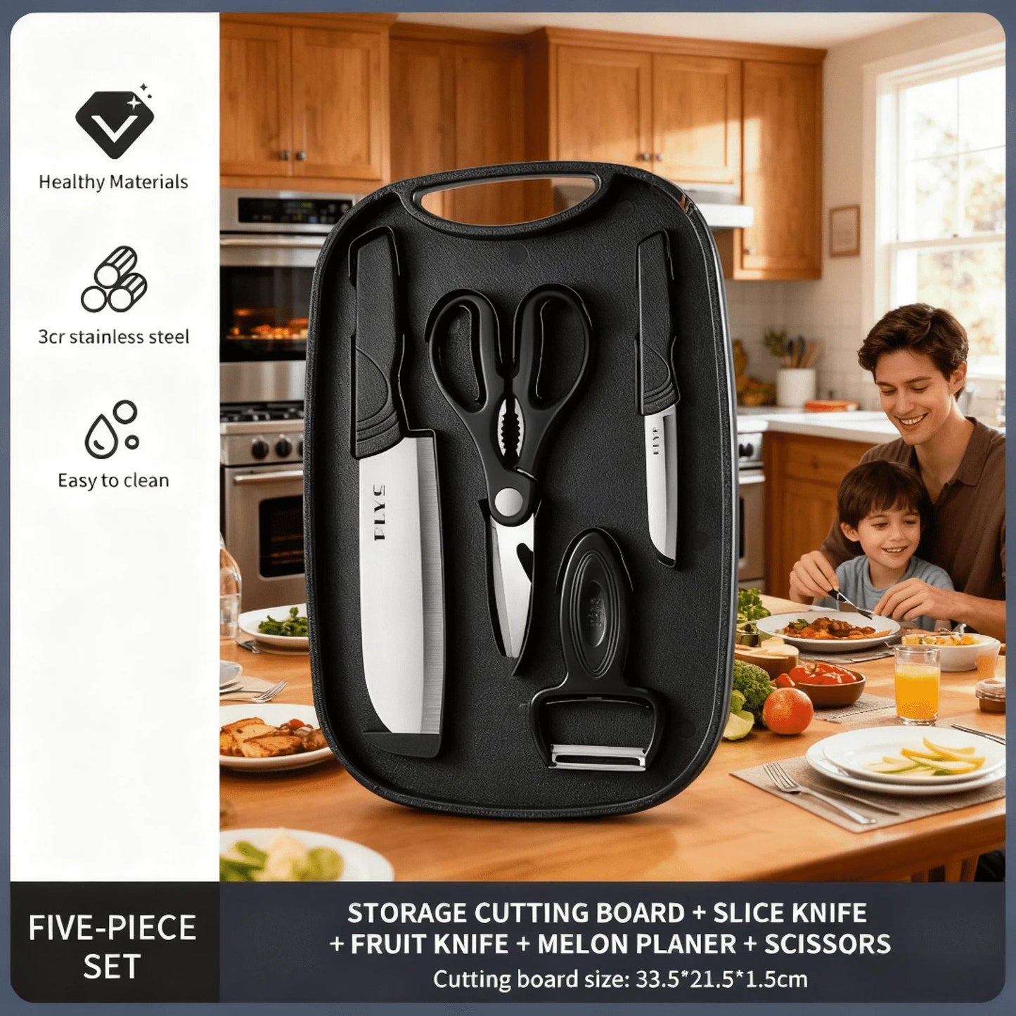 Kitchen Scissors Cutting Board For Easy Prep