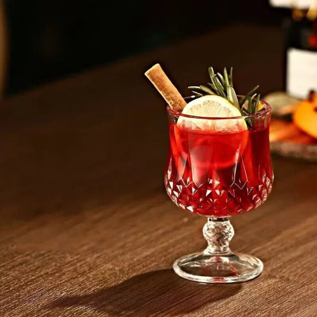 Engraved Crystal Goblet for Elegant Sipping