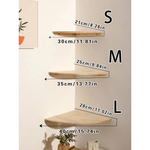 Solid Pine Corner Shelf for Space-Saving Storage