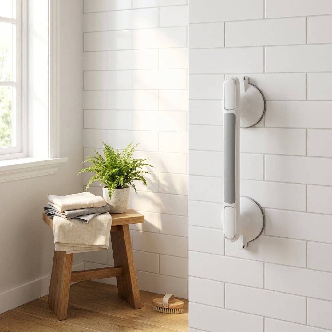 Dual-Suction Grab Handle for Steadier Support