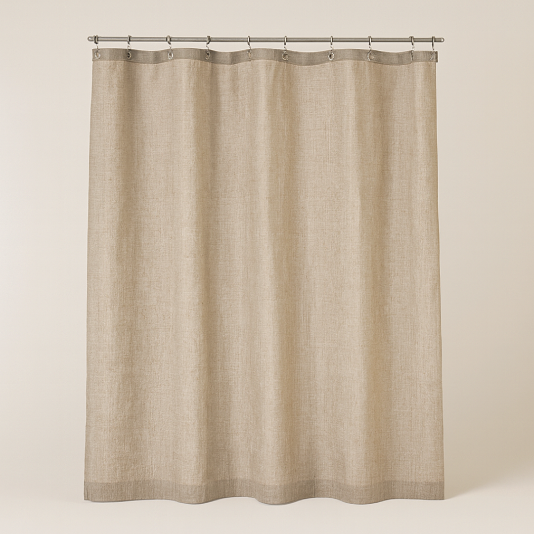 Natural Hemp Shower Curtain – Keeps Bathrooms Dry