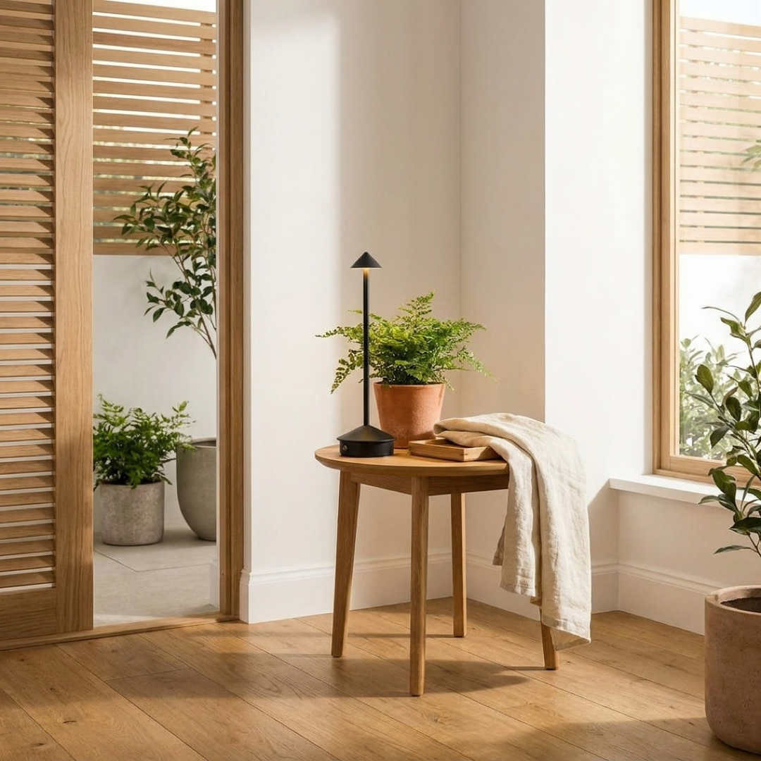 Cordless Patio Table Lamp for Effortless Ambiance