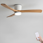 Wood Blade Ceiling Fan Light for Quiet Comfort