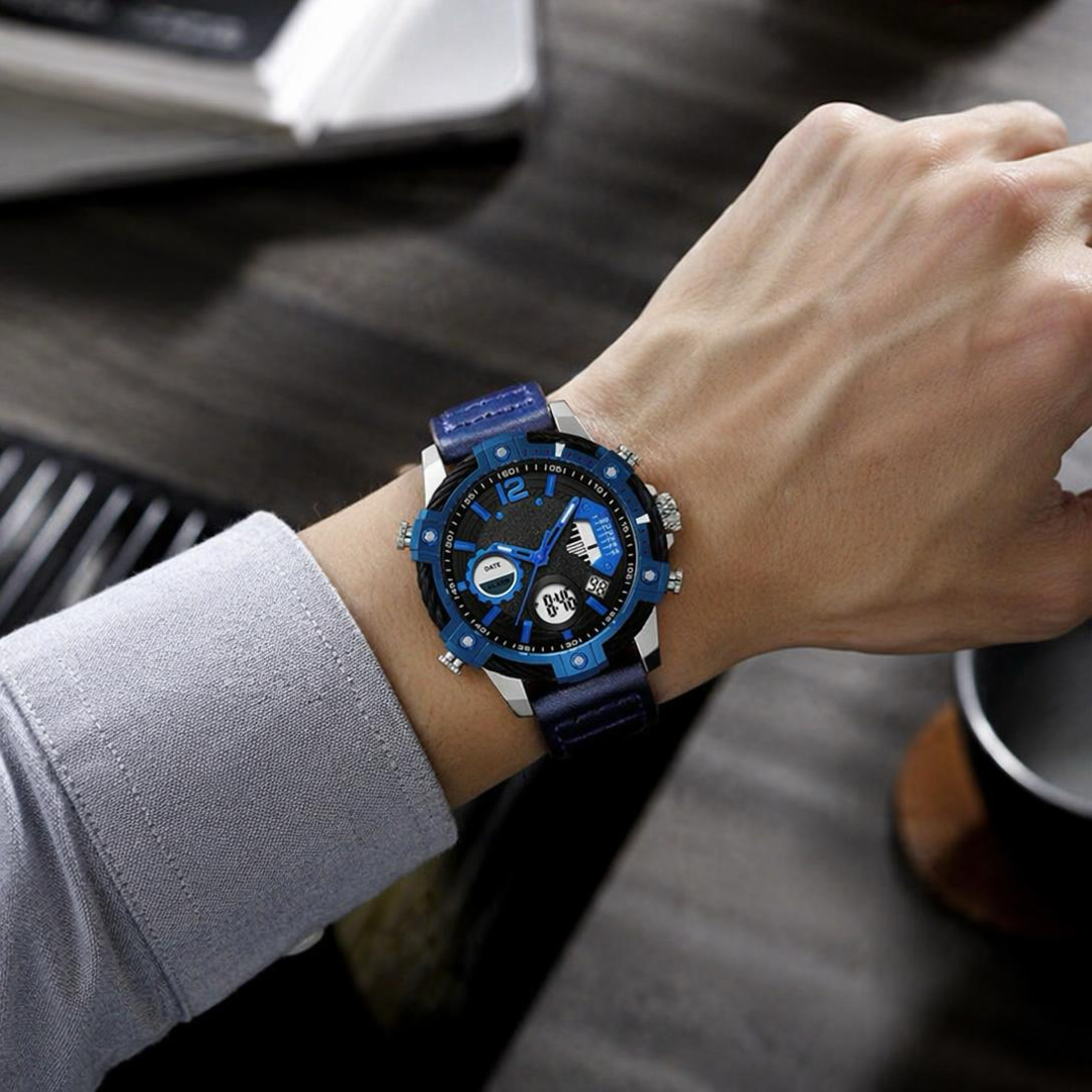 Analog-Digital Sports Watch for Everyday Reliability