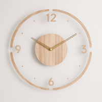 Wooden Wall Clock for Peaceful Timekeeping