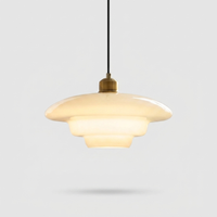Sculptural Milk Glass Pendant for Warm Ambience