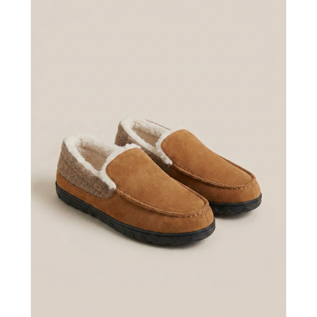 Men's Wool-Look Slip-Ons for Easy Warmth