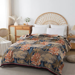 Floral Cotton Coverlet for Cool Summer Comfort