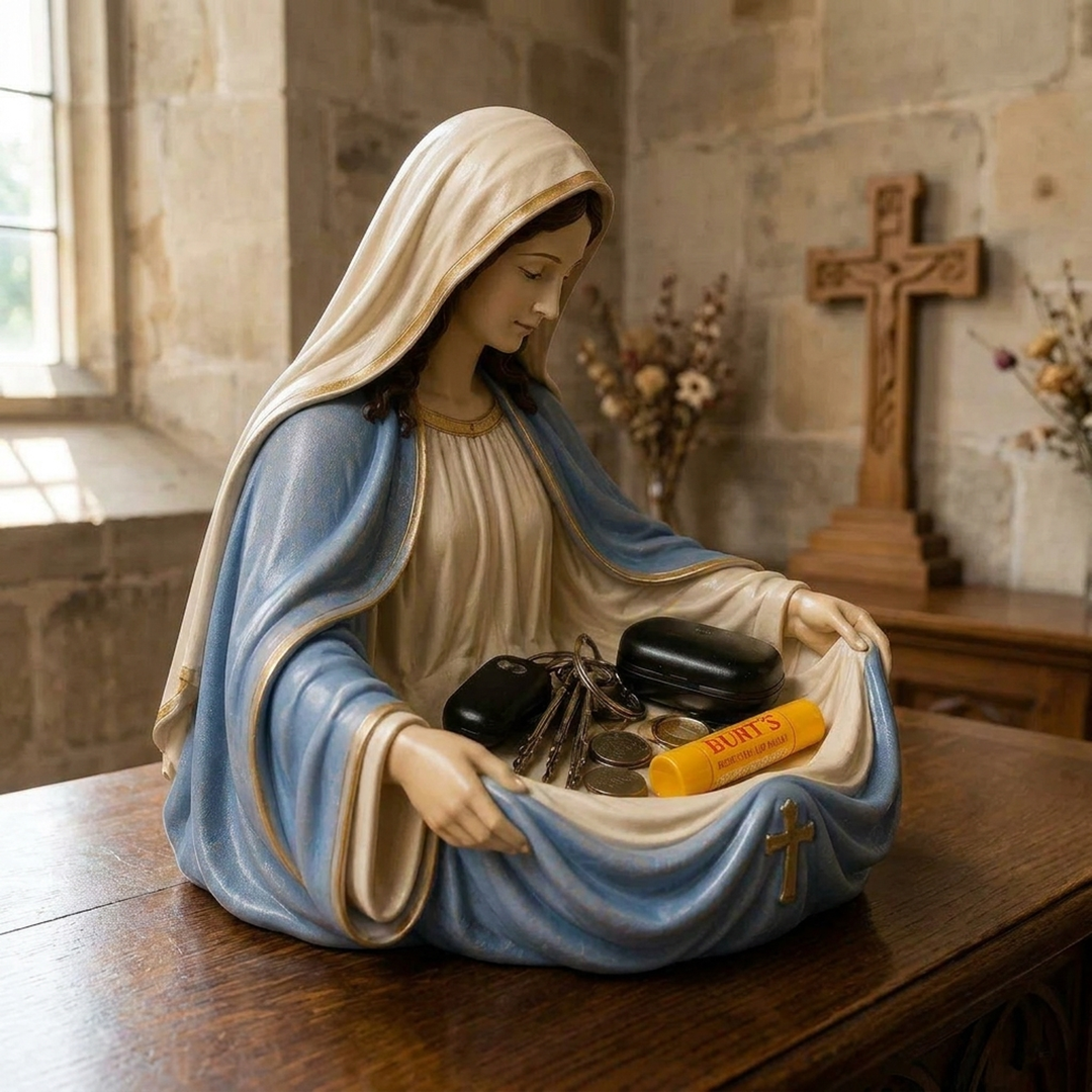 Virgin Mary Trinket Dish – Meaningful Organization
