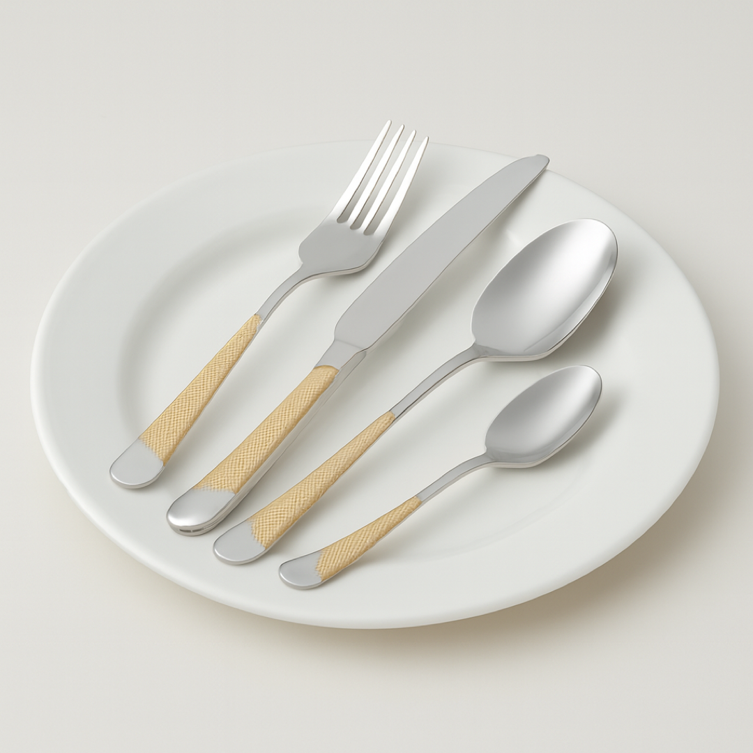 Textured Cutlery Set for Effortless Table Style