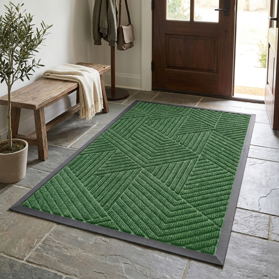 Low-Profile Absorbent Doormat for Drier Floors