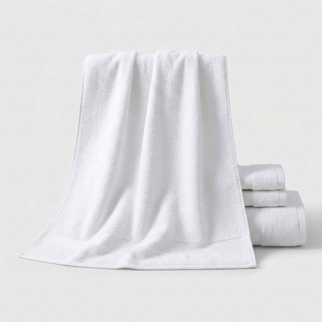 8-Piece Cotton Towel Set for Faster Drying