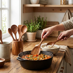 Teak Kitchen Utensil Set for Scratch-Free Cooking