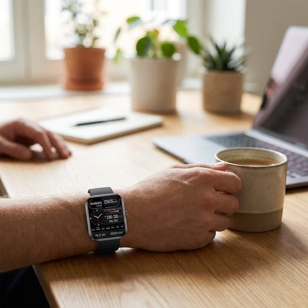 Wellness Smartwatch for Calls and Daily Tracking