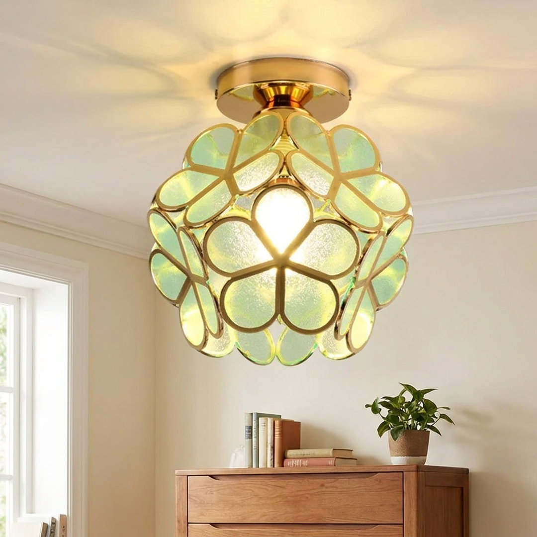 Crystal Bloom Ceiling Light – Warm Ambience