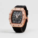 Rhinestone Tonneau Watch for Effortless Style