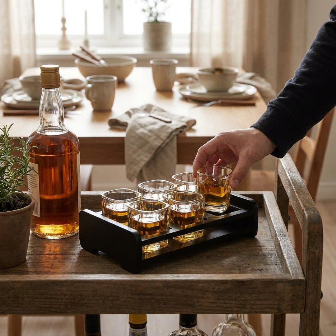 Square Shot Glass Set for Spill-Free Serving
