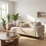Cotton-Linen Sofa Cover That Stays Neat
