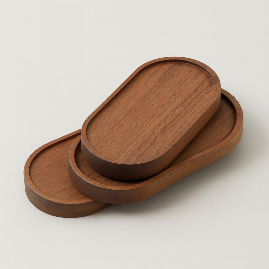 Artisan Wood Serving Tray for Effortless Styling