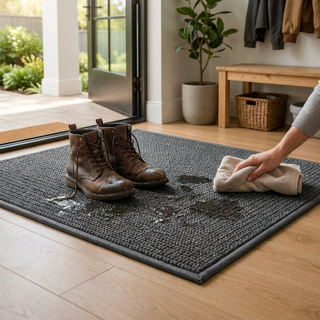 Absorbent Entryway Mat for Cleaner Floors