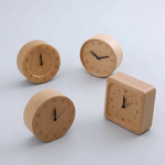 Beechwood Bedside Clock for Tick-Free Sleep