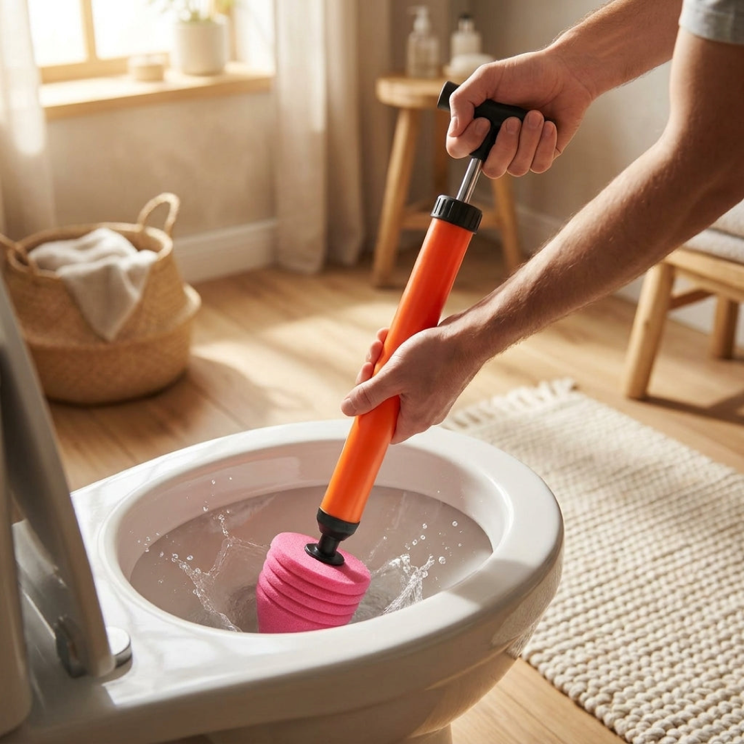 Power-Blast Drain Plunger for Stubborn Clogs