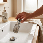 Push-Button Sink Stopper for Clog-Free Drains