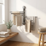 Rotating Towel Holder for Drill-Free Organization