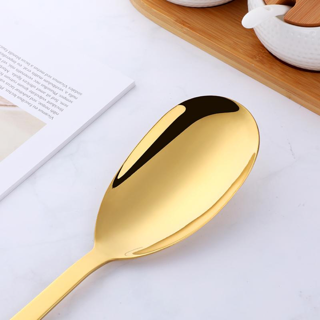 Sculptural Serving Spoon Set for Effortless Hosting