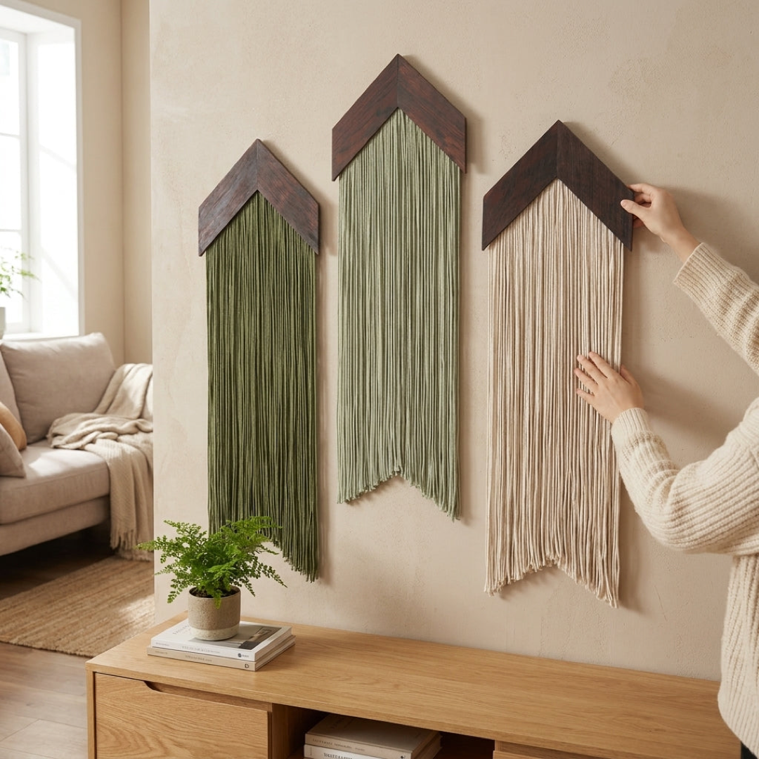 Handwoven Macrame Wall Art for Bohemian Warmth