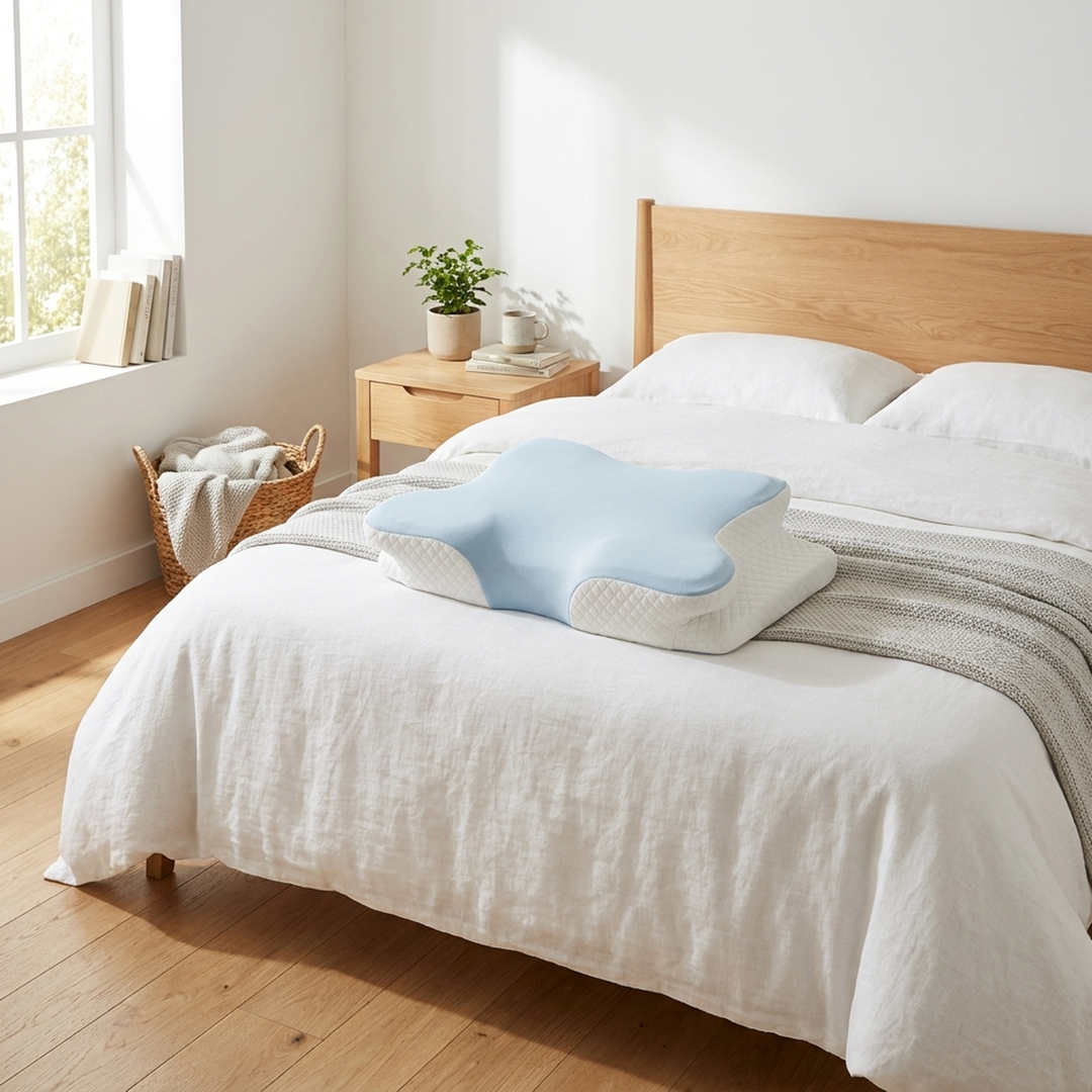 Contoured Memory Foam Support Pillow
