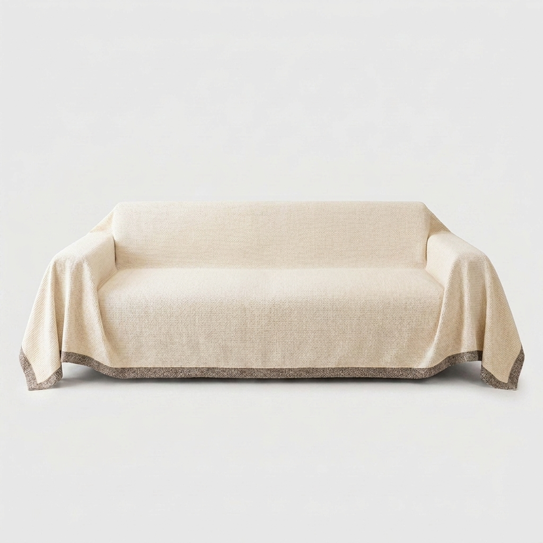 Stay-Put Sofa Cover for a Neater Living Room