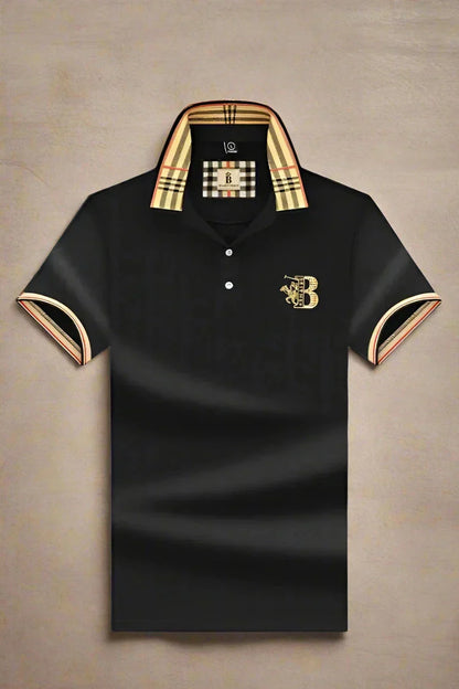 Chance | Men's Elegant Polo Shirt with Check Collar