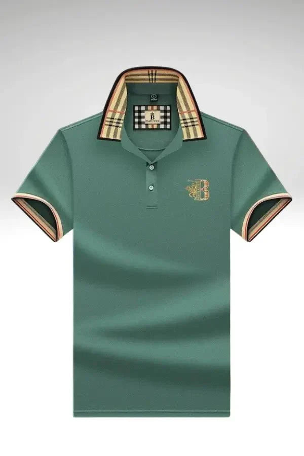 Chance | Men's Elegant Polo Shirt with Check Collar
