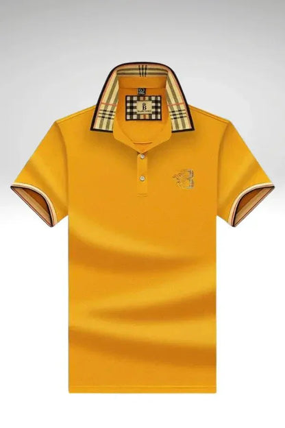 Chance | Men's Elegant Polo Shirt with Check Collar
