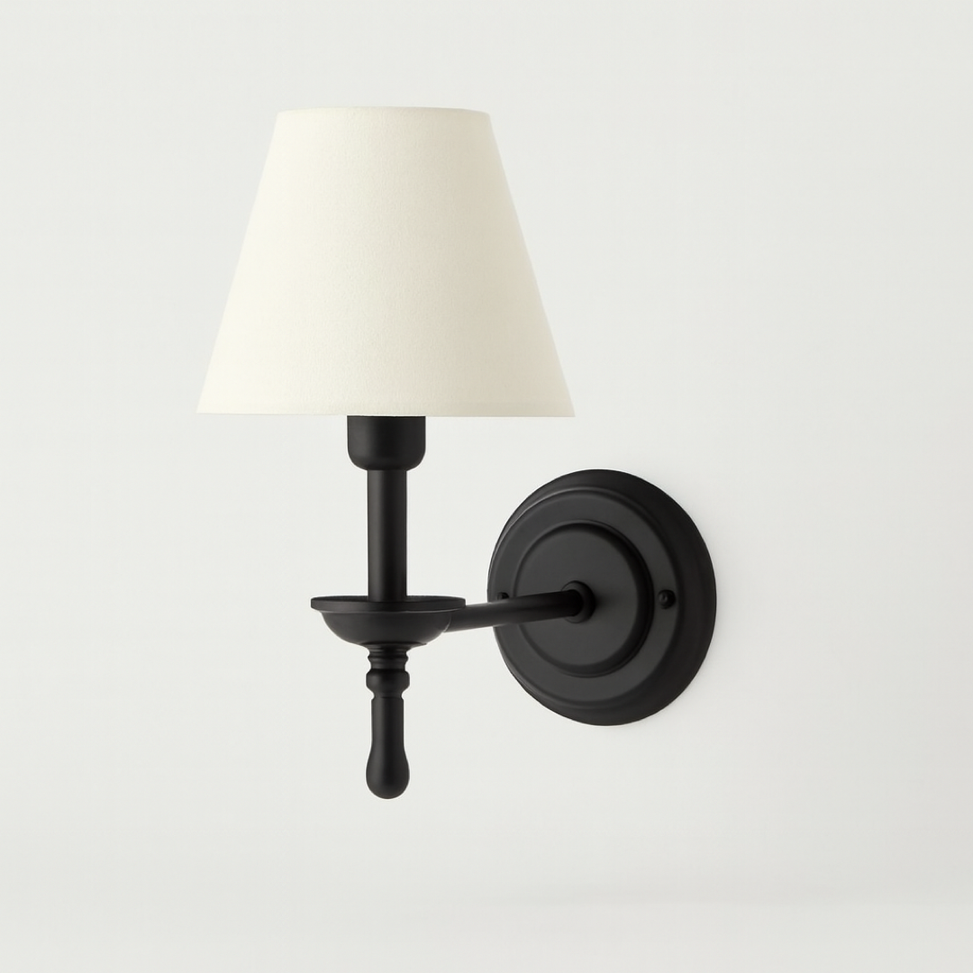 Fabric Shade Wall Sconce for Gentle Reading Light