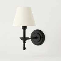 Fabric Shade Wall Sconce for Gentle Reading Light