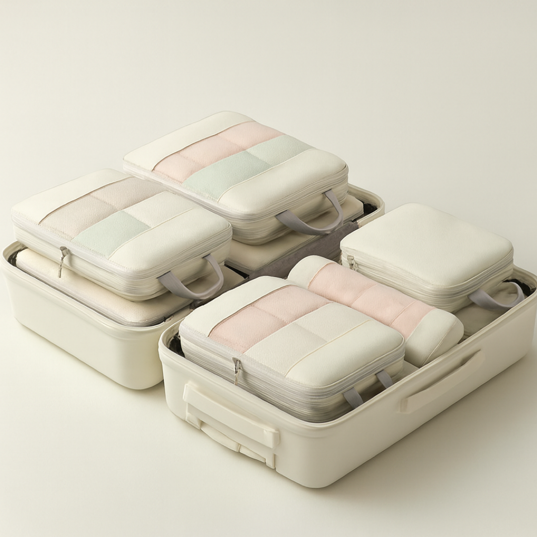 5-Piece Packing Cube Set for Space-Saving Travel
