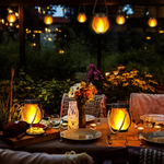 Solar Flame Lantern For Warm Outdoor Evenings
