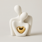 Ceramic Couple Figurine for Refined Spaces