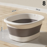 Foldaway Foot Soaking Tub With Massage Rollers