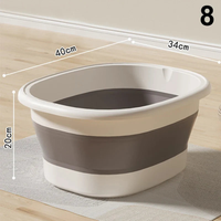 Foldaway Foot Soaking Tub With Massage Rollers