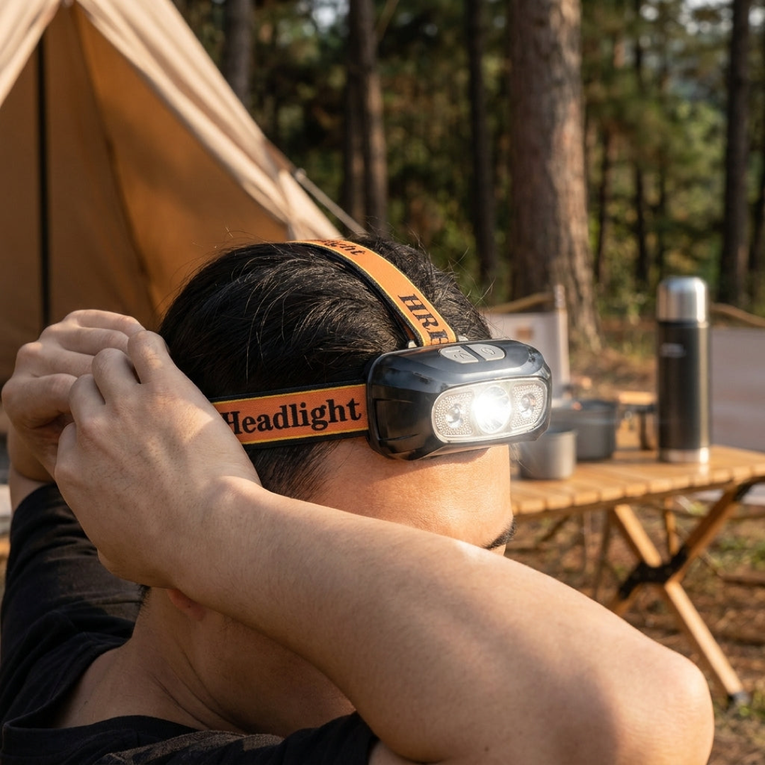 Dual Rechargeable Headlamps for Hands-Free Light