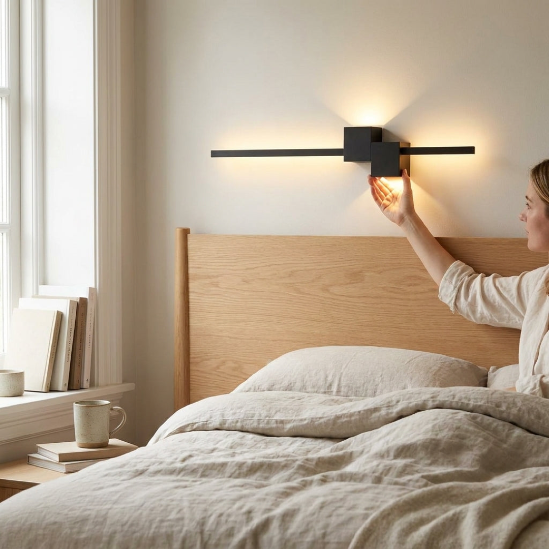 Slimline LED Wall Light With Adjustable Glow