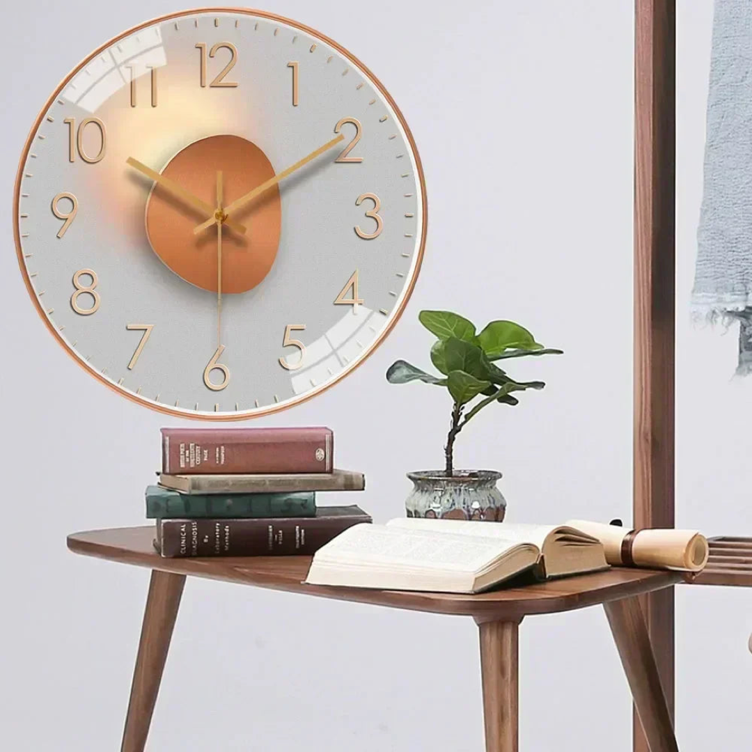 Quiet Wall Clock for Easy Time Checks