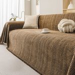 Chenille Sofa Cover for Pet-Proof Comfort