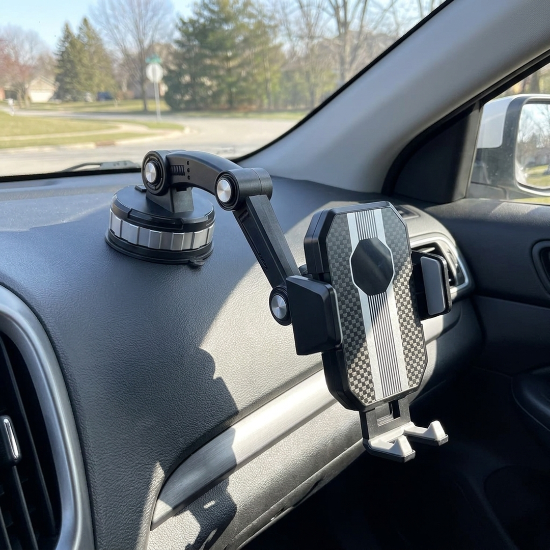 Adjustable Car Phone Holder for Clear Navigation