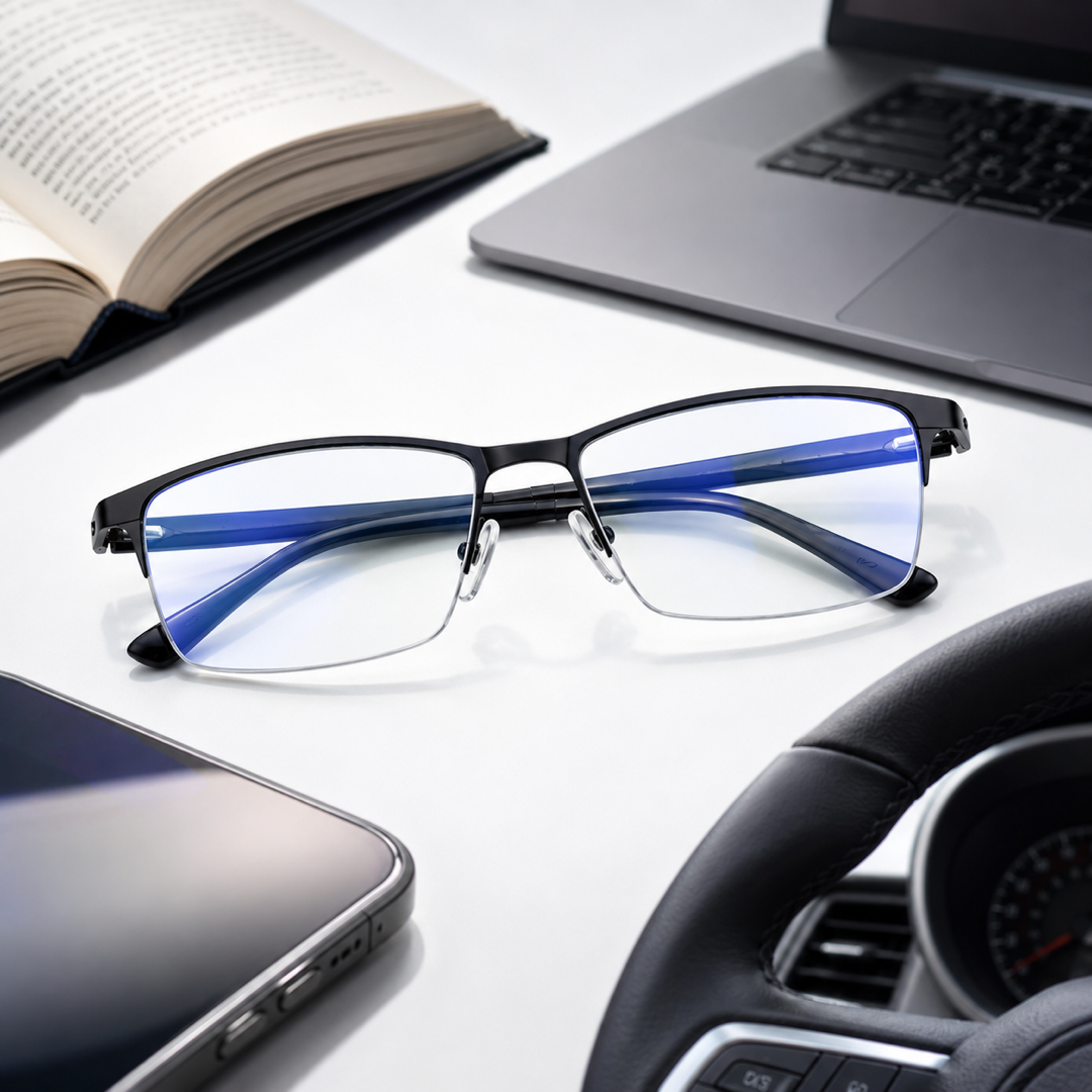 Progressive Reading Glasses for Seamless Focus