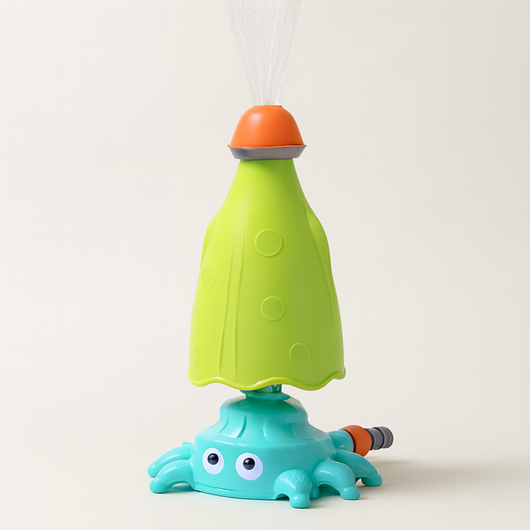 Rocket Sprinkler for 360° Backyard Fun