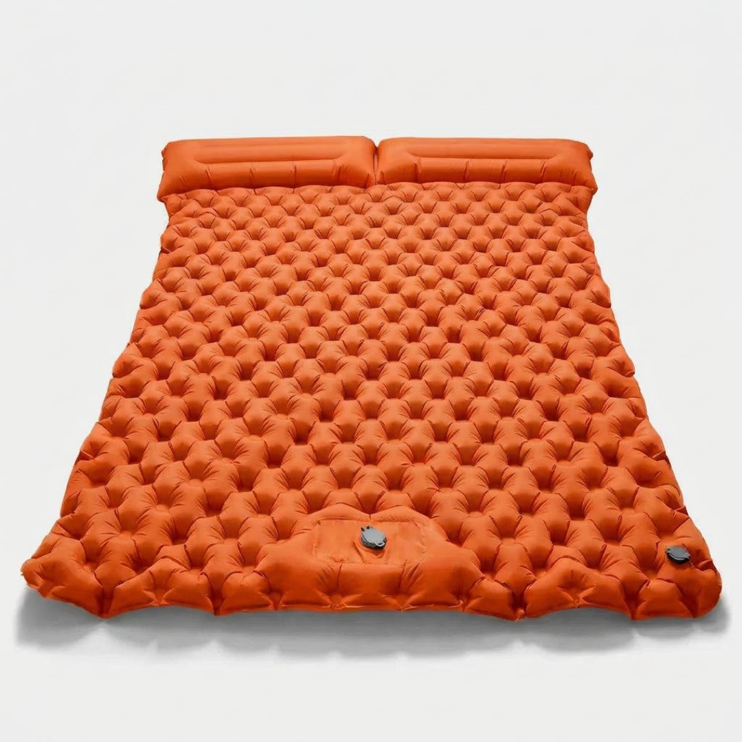 Self-Inflating Double Mattress for Easy Rest